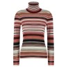 Striped turtleneck sweater