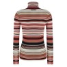 Striped turtleneck sweater