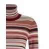 Striped turtleneck sweater