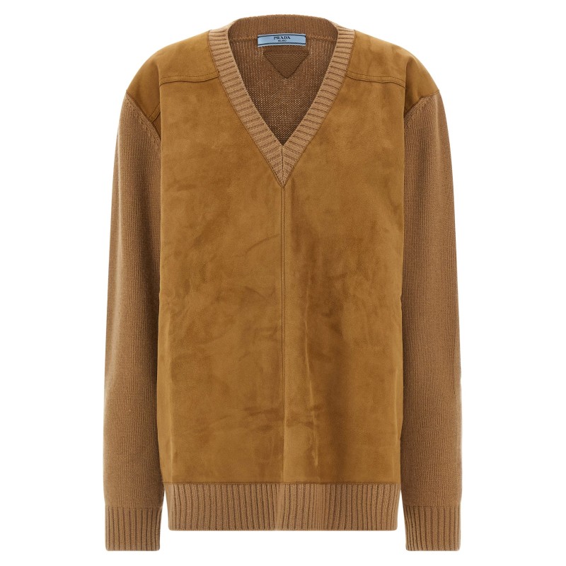 Suede sweater