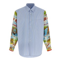Patterned sleeve shirt