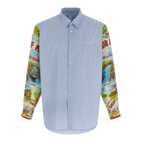 Patterned sleeve shirt