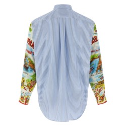 Patterned sleeve shirt