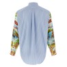 Patterned sleeve shirt