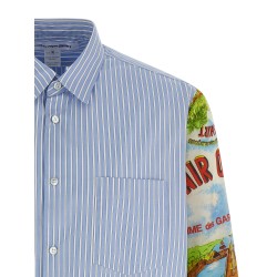 Patterned sleeve shirt