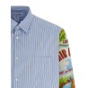Patterned sleeve shirt