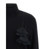 Floral insert sweater