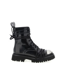 'Combat' combat boots