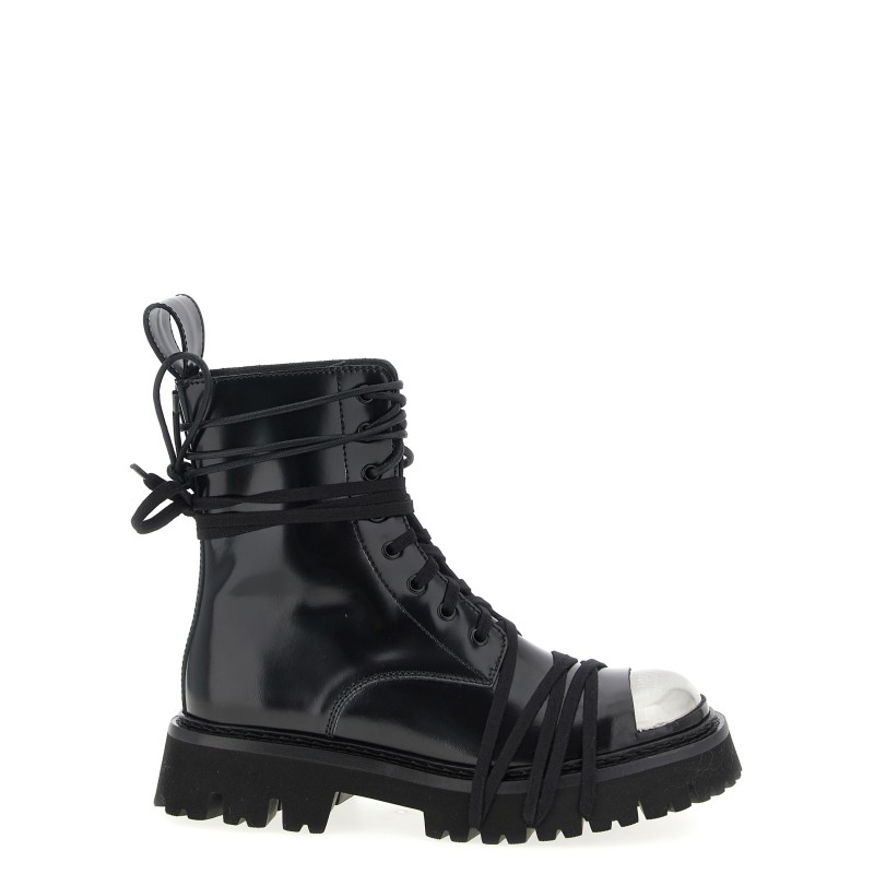 'Combat' combat boots