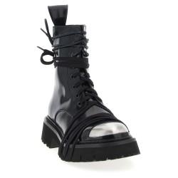 'Combat' combat boots