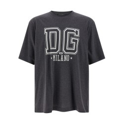 Flocked print T-shirt