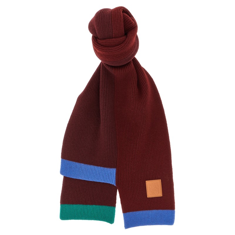 Wool asymmetrical scarf