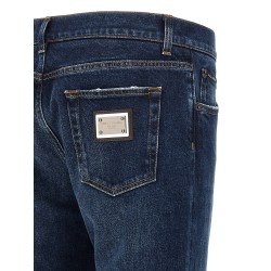 Logo plaque jeans