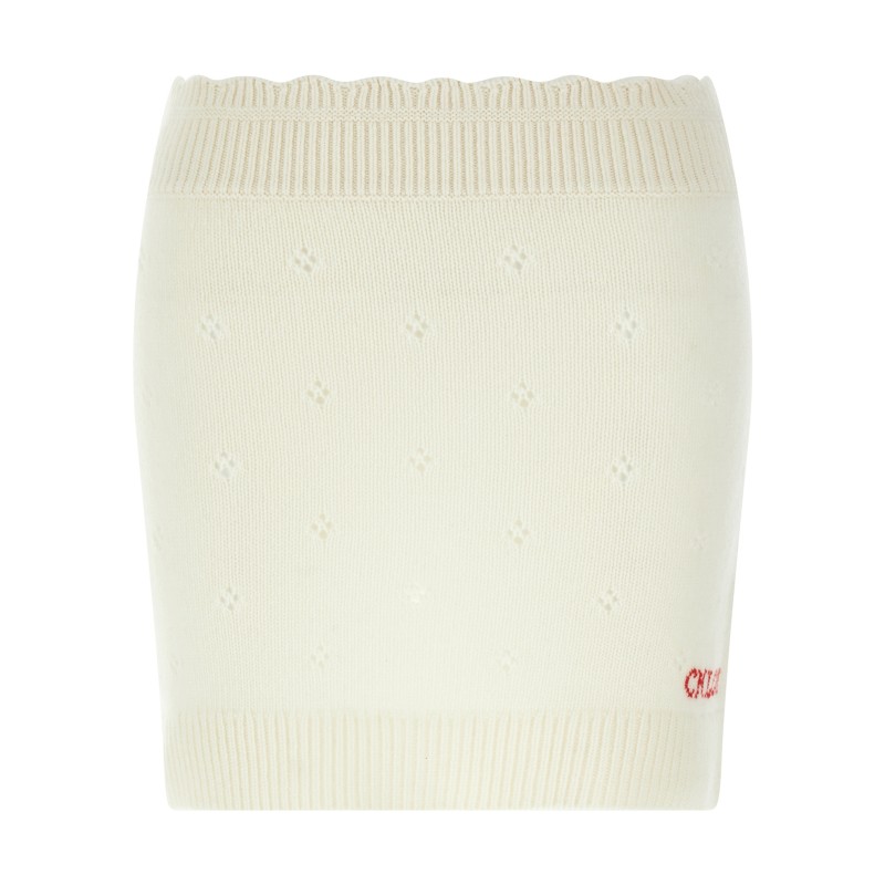 Jacquard logo skirt