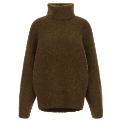 Bouclé turtleneck sweater