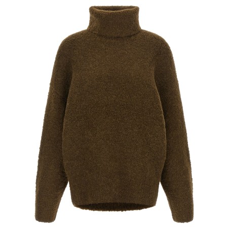 Bouclé turtleneck sweater
