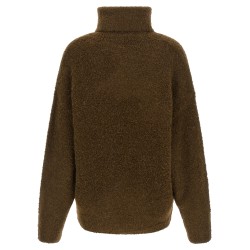 Bouclé turtleneck sweater