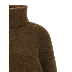 Bouclé turtleneck sweater