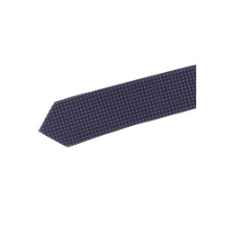Patterned silk tie