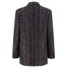 Sequin tartan blazer
