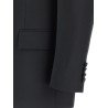 Double-breasted technical Panama blazer