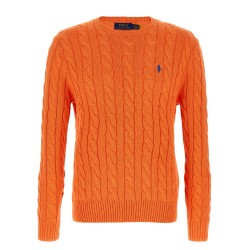 Cotton braided sweater