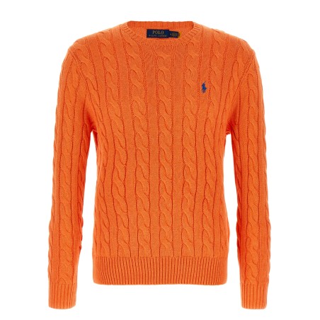 Cotton braided sweater