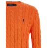 Cotton braided sweater