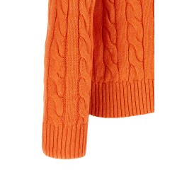 Cotton braided sweater