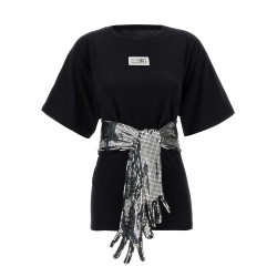 Sequin gloves T-shirt