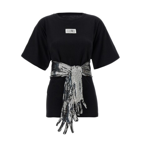 Sequin gloves T-shirt
