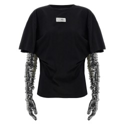 Sequin gloves T-shirt