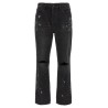 'P011 Knee Slit Paint' jeans