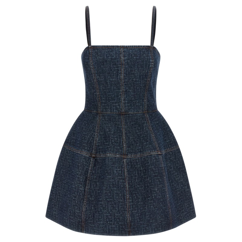 'FF' denim dress