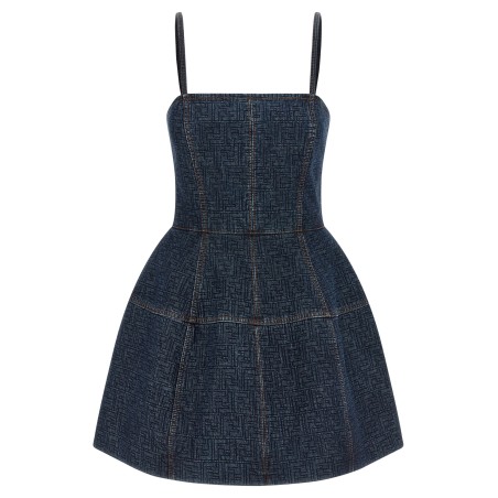 'FF' denim dress