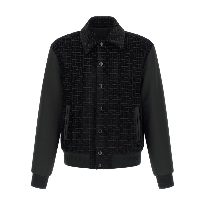 Velvet bomber jacket