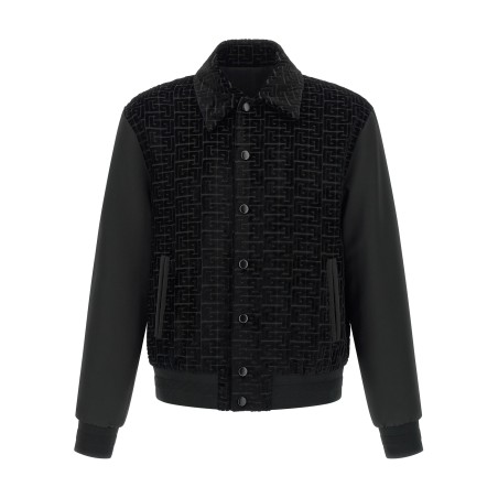 Velvet bomber jacket