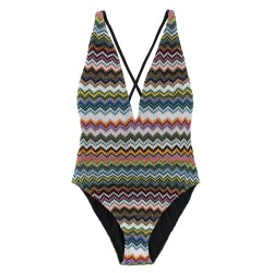 Zigzag one-piece swimsuit