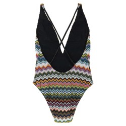 Zigzag one-piece swimsuit