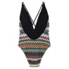 Zigzag one-piece swimsuit