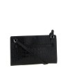 Crocodile-print leather Crossbody bag