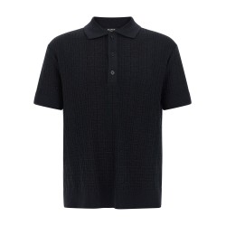 'Monogram' knit polo shirt