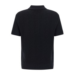 'Monogram' knit polo shirt