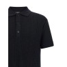 'Monogram' knit polo shirt