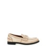 Waxed leather loafers