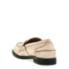Waxed leather loafers
