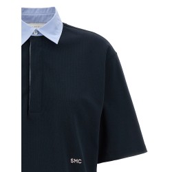 Cropped piquet polo