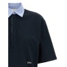 Cropped piquet polo