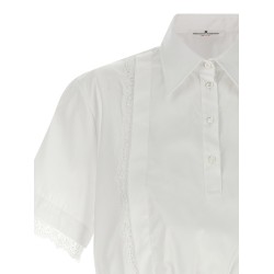 Lace insert shirt
