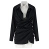 Double layer shirt dress
